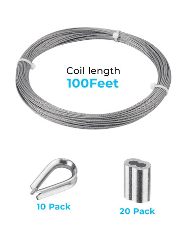 Cable de acero inoxidable 1.5mm x 30m SIDAZON grado marino