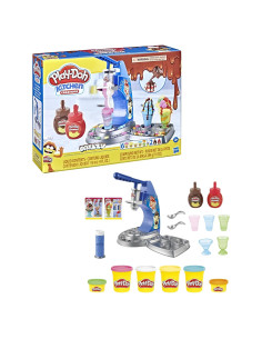 Set de Helado Play-Doh Drizzy con Rociado y 6 Colores