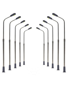 Poste de Luz LED Escala N Evemodel 10 Pcs 3V Blanco Cálido