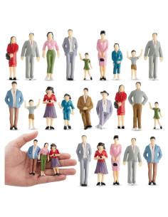 Figuras Miniatura 14 Pcs Namalu 1:25 Plástico Detalladas