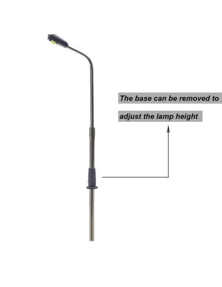 Poste de Luz LED Escala N Evemodel 10 Pcs 3V Blanco Cálido