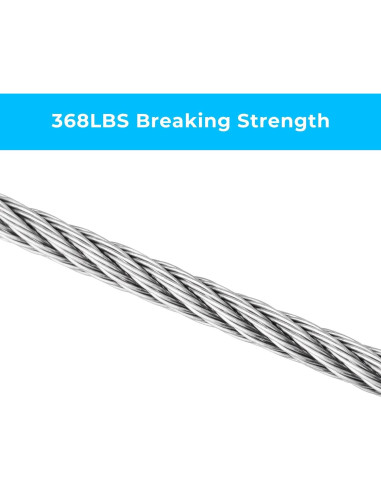 Cable de acero inoxidable 1.5mm x 30m SIDAZON grado marino