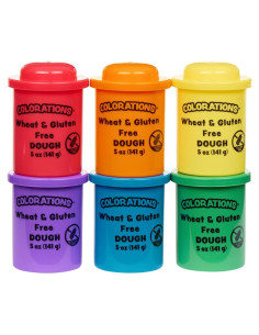 Masa de Jugar Sin Trigo y Gluten - 6 Colores Clásicos