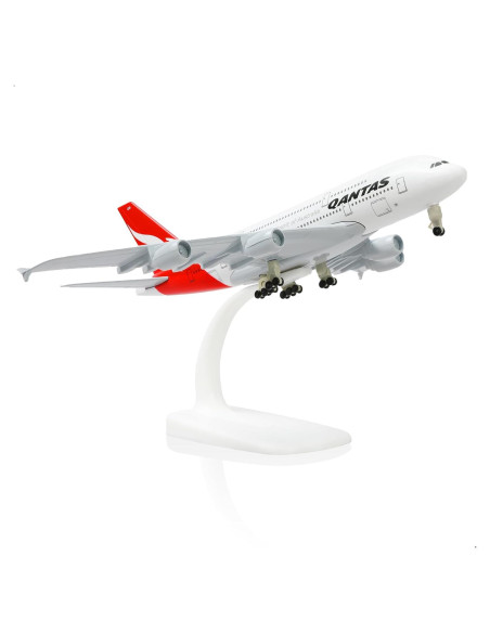 Modelo Airbus A380 QIYUMOKE 1/300 Metal con Soporte