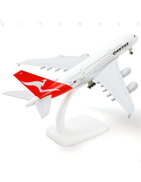 Modelo Airbus A380 QIYUMOKE 1/300 Metal con Soporte