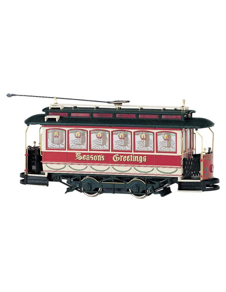 Tranvía Cerrado Navidad Bachmann Escala On30 Iluminado