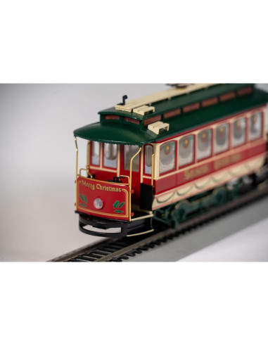 Tranvía Cerrado Navidad Bachmann Escala On30 Iluminado