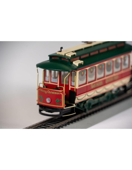 Tranvía Cerrado Navidad Bachmann Escala On30 Iluminado