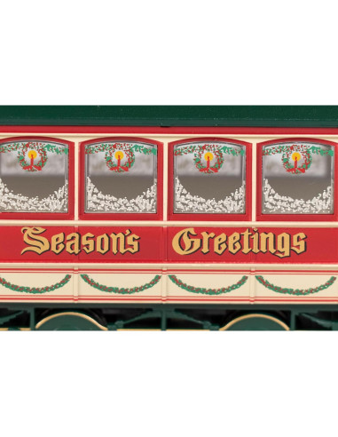 Tranvía Cerrado Navidad Bachmann Escala On30 Iluminado