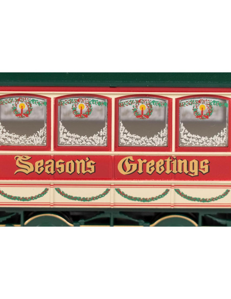 Tranvía Cerrado Navidad Bachmann Escala On30 Iluminado