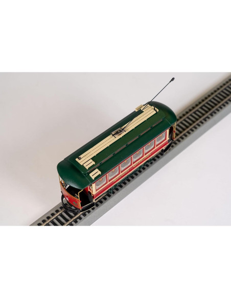 Tranvía Cerrado Navidad Bachmann Escala On30 Iluminado