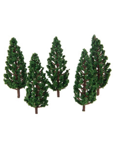 Yetaha 50PCS Árboles Modelo Verde 80mm para Ferrocarril