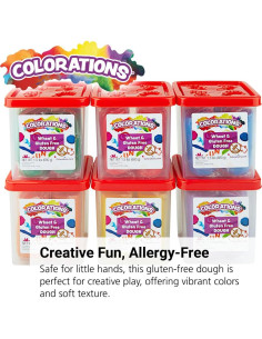 Masa de Jugar Sin Gluten 6 Colores Clásicos 0.68 kg 2