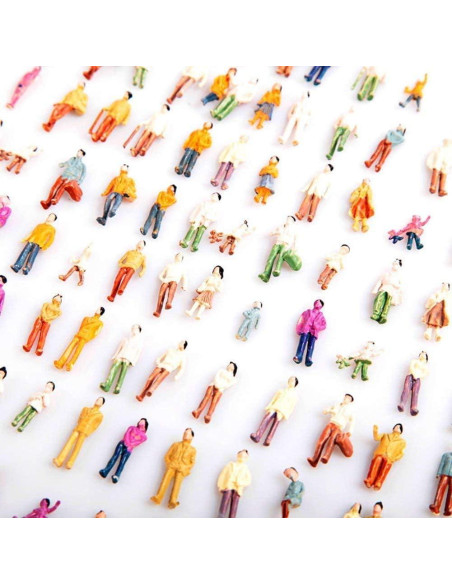 100 Figuras a Escala HO Hsxxf Personas Pintadas a Mano