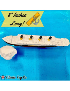 Barco de Baño Titanic ToyCo 20 cm Juguete Histórico 2