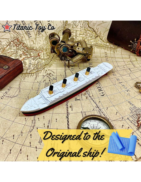 Barco de Baño Titanic ToyCo 20 cm Juguete Histórico