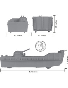Barcos de Plástico BMC Classic Marx Landing Craft 4pcs 2