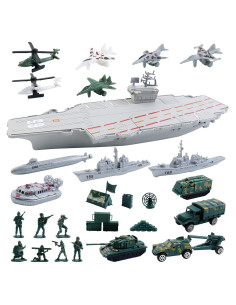 Juguete Portaaviones de deAO con Aviones y Barcos 27.94 cm