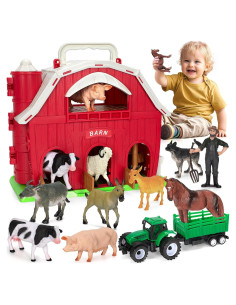 Juguete de Granja Toidgy con Animales y Tractor 0.83 kg