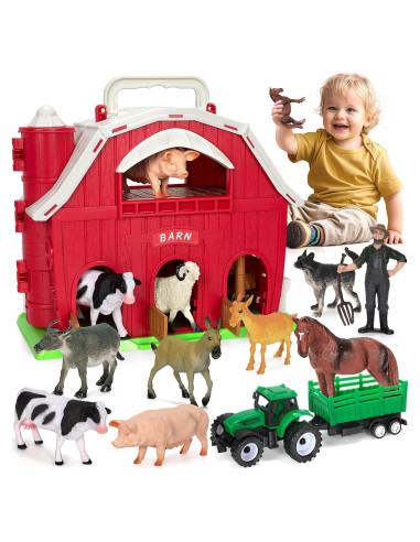 Juguete de Granja Toidgy con Animales y Tractor 0.83 kg