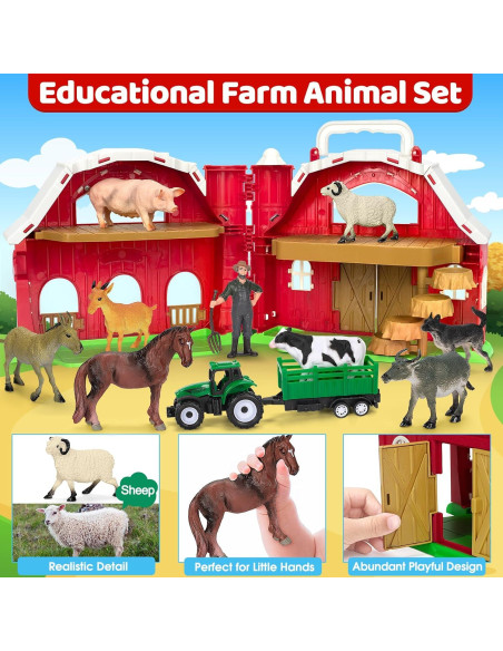 Juguete de Granja Toidgy con Animales y Tractor 0.83 kg