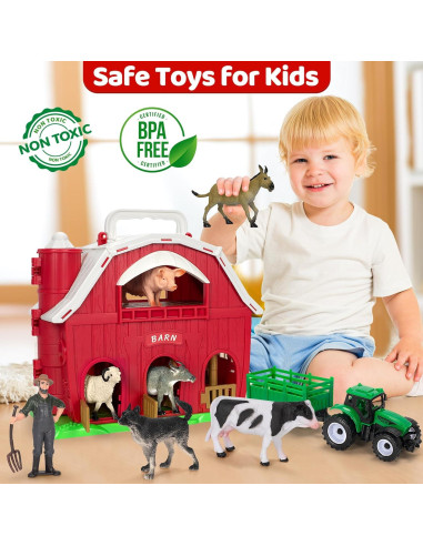 Juguete de Granja Toidgy con Animales y Tractor 0.83 kg