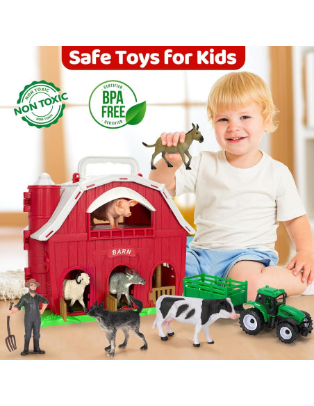 Juguete de Granja Toidgy con Animales y Tractor 0.83 kg