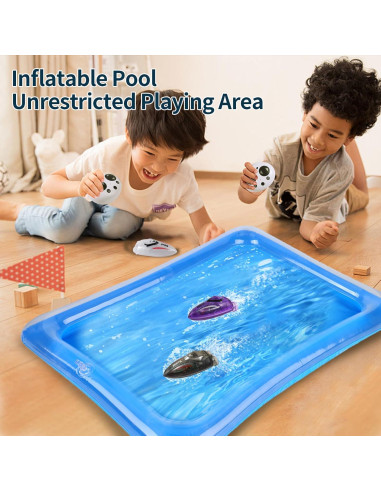 Mini Barco RC Impermeable Velasko 7,11x3,05cm Control Remoto