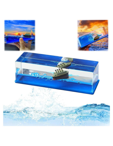 Botella de Deriva Barco Crucero Chilifuli 14 cm Decoración