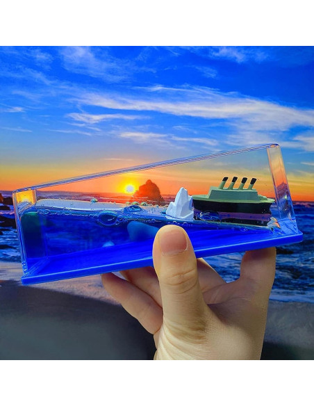 Botella de Deriva Barco Crucero Chilifuli 14 cm Decoración