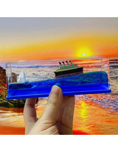 Botella de Deriva Barco Crucero Chilifuli 14 cm Decoración