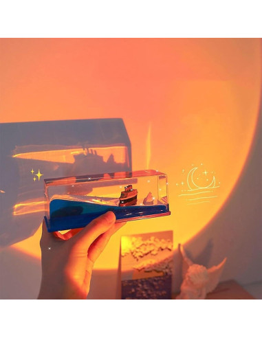 Botella de Deriva Barco Crucero Chilifuli 14 cm Decoración