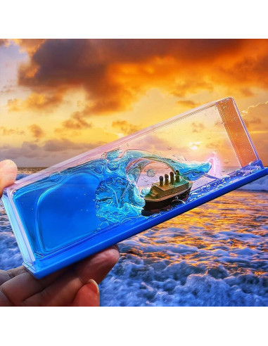 Botella de Deriva Barco Crucero Chilifuli 14 cm Decoración