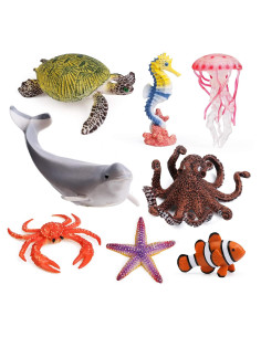 UANDME 8 Figuras de Animales Marinos Juguetes para Niños