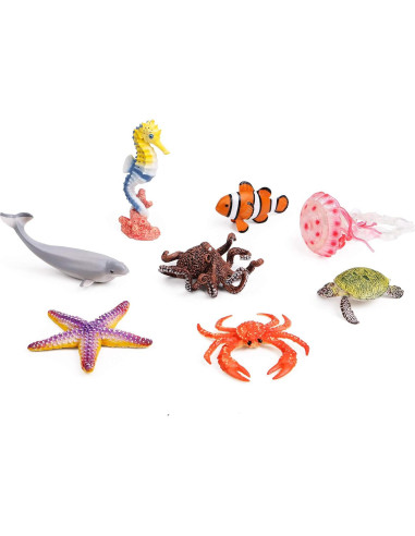 UANDME 8 Figuras de Animales Marinos Juguetes para Niños