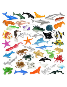 Paquete de 46 Juguetes de Animales Marinos FXMHEHBB