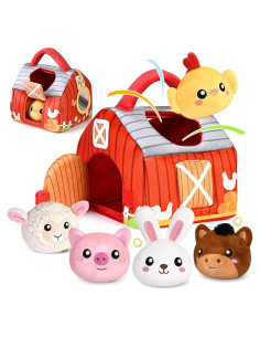 Conjunto de Juguetes de Peluche KMUYSL Animales de Granja