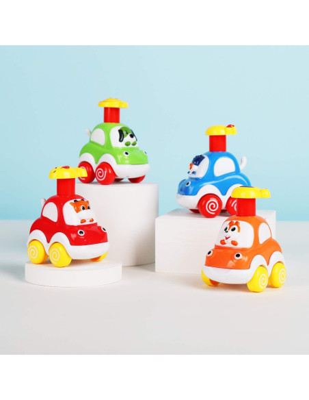 ALASOU Juguetes de Coche de Animales para Niños 1-2 Años