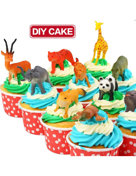 Set de 64 Mini Animales Salvajes KarberDark 5.58 cm