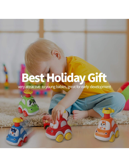 ALASOU Juguetes de Coche de Animales para Niños 1-2 Años