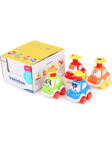 ALASOU Juguetes de Coche de Animales para Niños 1-2 Años