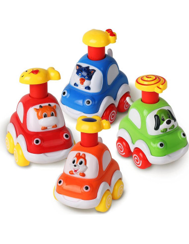 ALASOU Juguetes de Coche de Animales para Niños 1-2 Años
