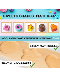 Juguete Educativo de Comida de Madera Ningbo Sailing 26,5x32,9cm 2