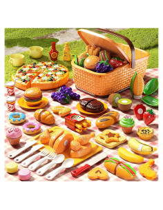 Set de Comida de Juego Eohemeral 80 Piezas con Cesta