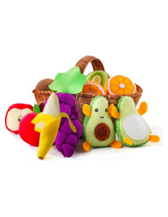 Set de Comida de Juguete PHEZAPA Canasta de Frutas 22x16cm