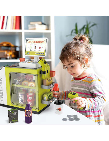 Caja Registradora Juguete de Café deAO - Verde, 1.16 kg, 3+ años