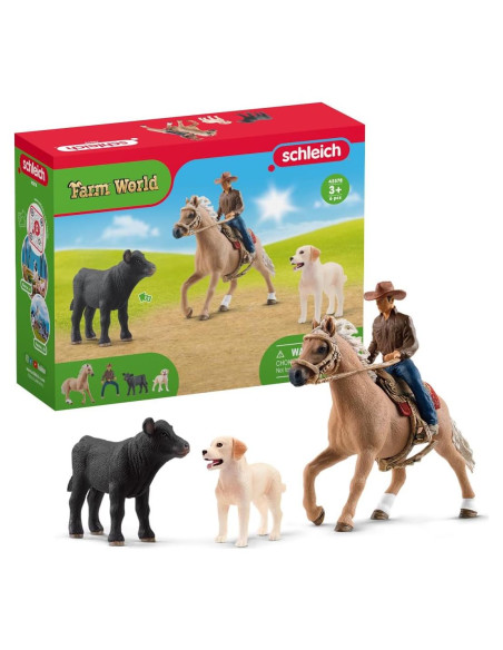 Juguete de Rodeo Schleich - Aventuras de Monta Occidental