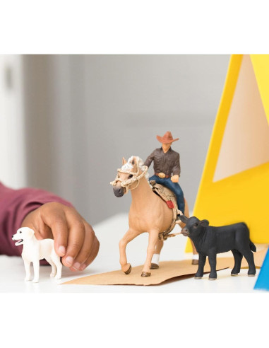 Juguete de Rodeo Schleich - Aventuras de Monta Occidental