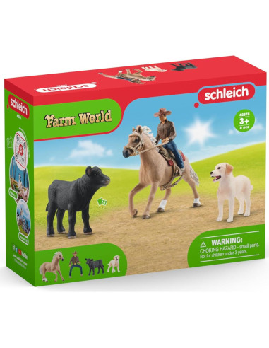 Juguete de Rodeo Schleich - Aventuras de Monta Occidental