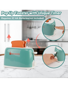 Set de Juguetes de Cocina Ark Miido con Licuadora y Tostadora 2